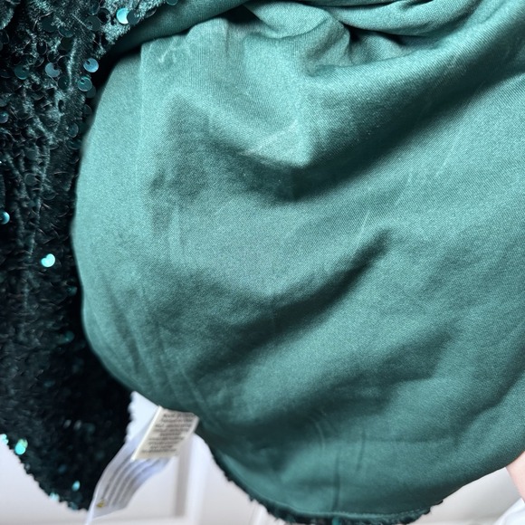 Loveriche Sequined Dress  Green Womens Size Large Christmas - Picture 9 of 10